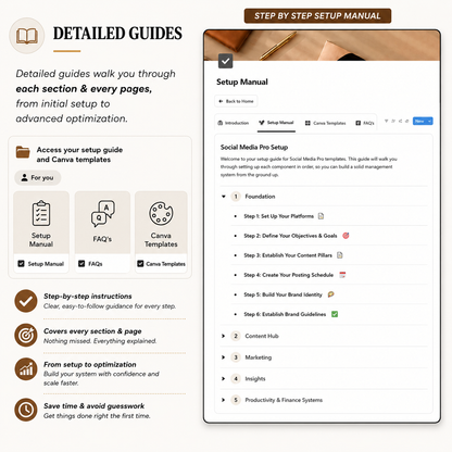 Creator Content Planner & Social Media Dashboard | Notion Template